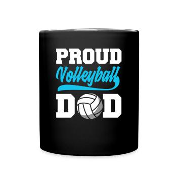 Drôle de volleyball Papa Cadeau - Mug uni - noir - Devant