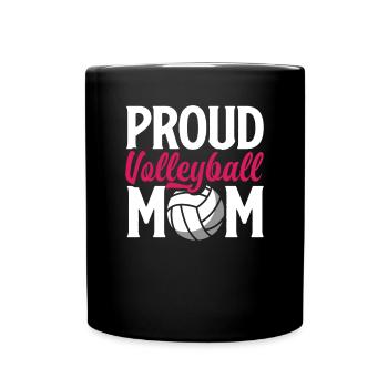 Drôle de cadeau de maman de volleyball - Mug uni - noir - Devant