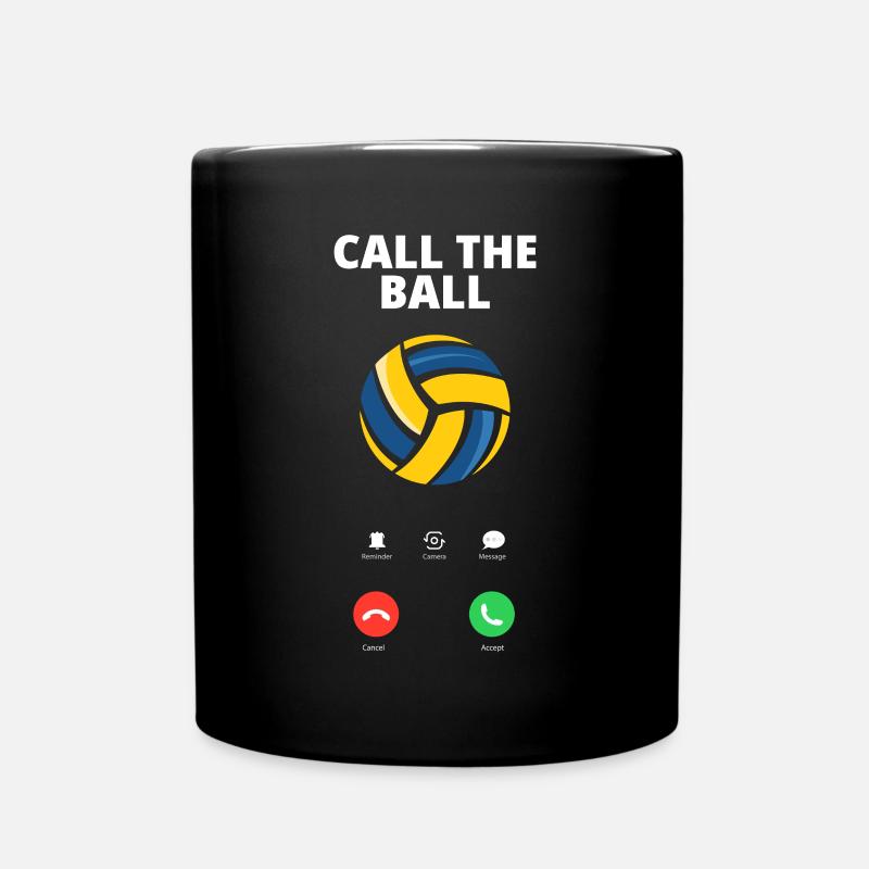 Lustiges Volleyball Geschenk - Tasse einfarbig - Schwarz