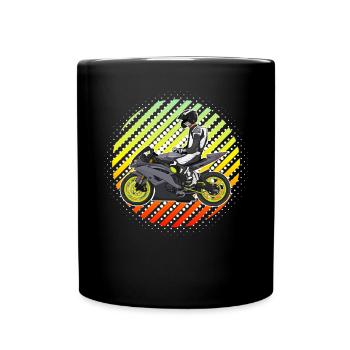 Motorcycle Lifestyle / Motorrad / Motorräder biker - Tasse einfarbig - Schwarz - Vorne