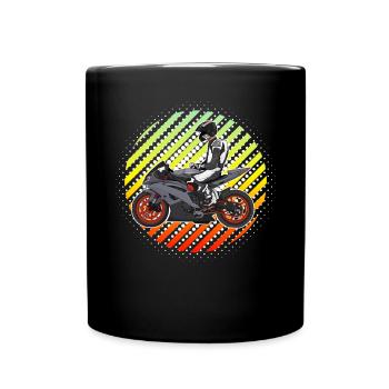 Motorcycle Lifestyle / Motorrad / Motorräder biker - Tasse einfarbig - Schwarz - Vorne