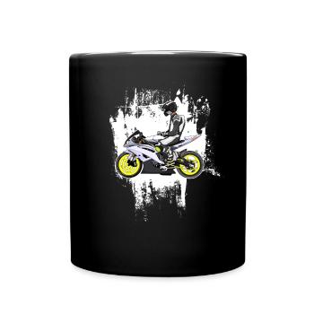 Motorcycle Lifestyle / Motorcycle / Motorcycles biker - Full Colour Mug - black - Front