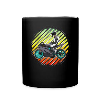 Motorcycle Lifestyle / Motorrad / Motorräder biker - Tasse einfarbig - Schwarz - Vorne