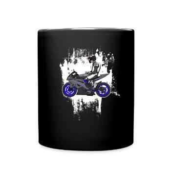Motorcycle Lifestyle / Motorcycle / Motorcycles biker - Full Colour Mug - black - Front