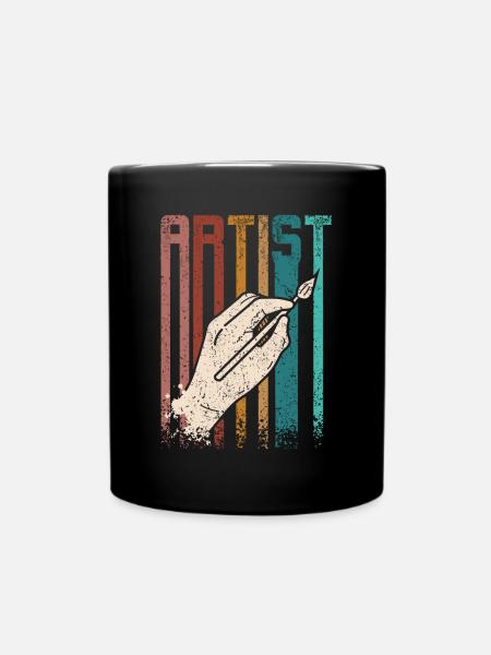 Peintre Rétro Vintage Arist - Mug uni - noir
