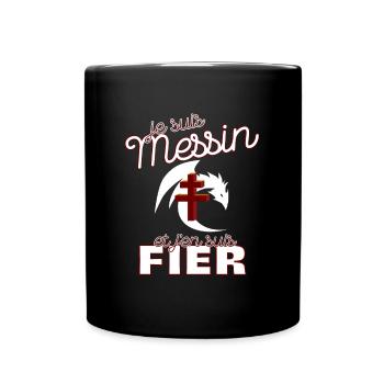 Cadeau Homme Foot Metz Messin Lorrain Noel - Mug uni - noir - Devant