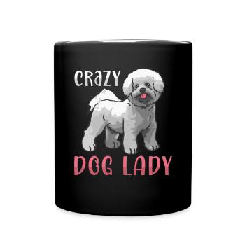 Bichon Frisé Propriétaire Chiens Cadeau - Mug uni - noir - Devant