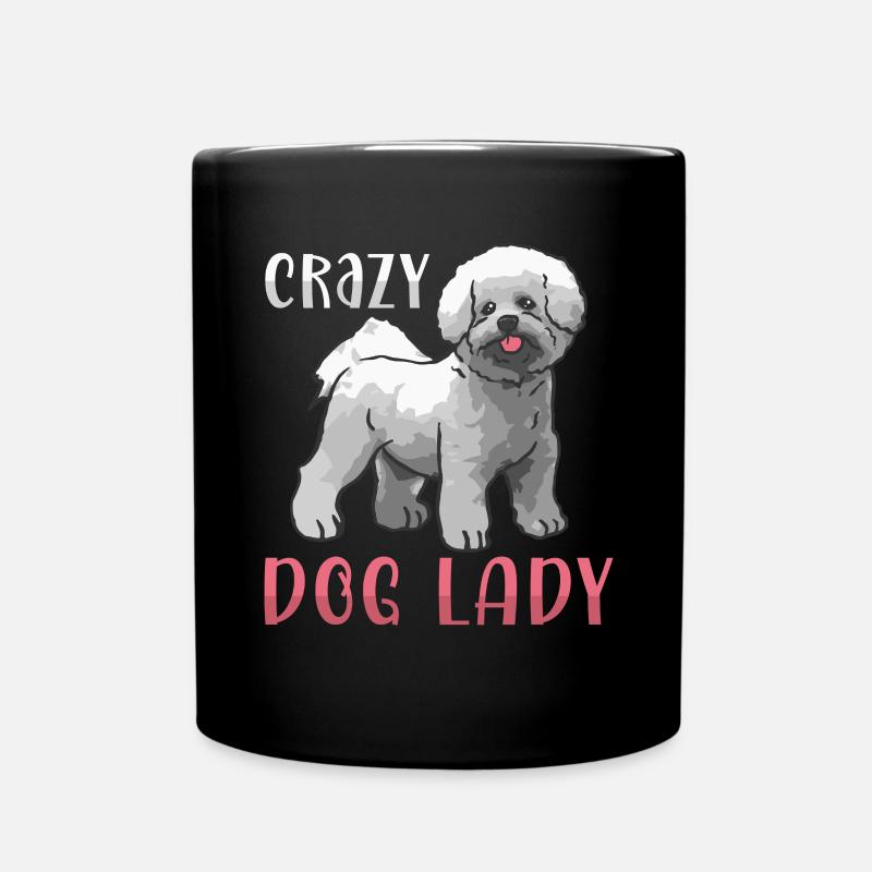 Bichon Frisé Propriétaire Chiens Cadeau - Mug uni - noir