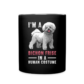 Bichon Frisé Propriétaire Chiens Cadeau - Mug uni - noir - Devant