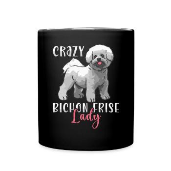 Bichon Frisé Propriétaire Chiens Cadeau - Mug uni - noir - Devant