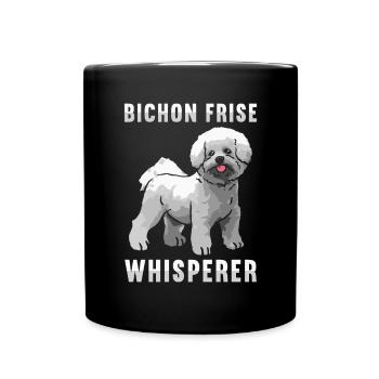 Bichon Frisé Propriétaire Chiens Cadeau - Mug uni - noir - Devant