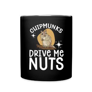 Cadeau de rongeur chipmunk - Mug uni - noir - Devant