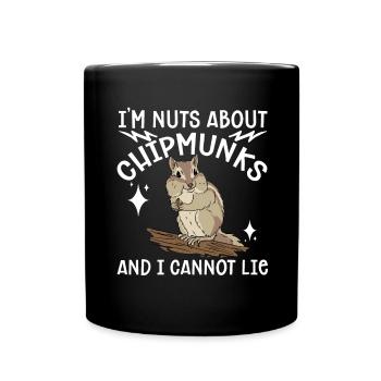 Cadeau de rongeur chipmunk - Mug uni - noir - Devant