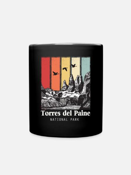 Torres del Paine Nationalpark Patagonien Chile Eis - Tasse einfarbig - Schwarz