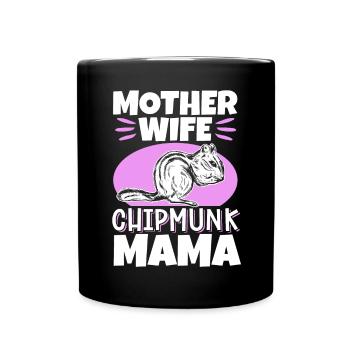 Cadeau de rongeur chipmunk - Mug uni - noir - Devant