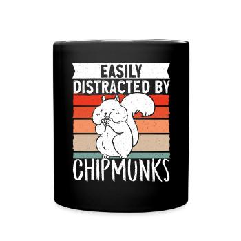 Cadeau de rongeur chipmunk - Mug uni - noir - Devant