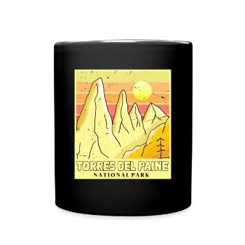 Patagonien Chile Torres del Paine Nationalpark Eis - Full Colour Mug - black - Front