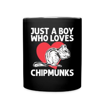 Cadeau de rongeur chipmunk - Mug uni - noir - Devant