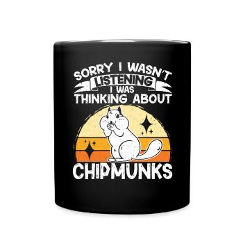 Cadeau de rongeur chipmunk - Mug uni - noir - Devant