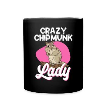 Cadeau de rongeur chipmunk - Mug uni - noir - Devant