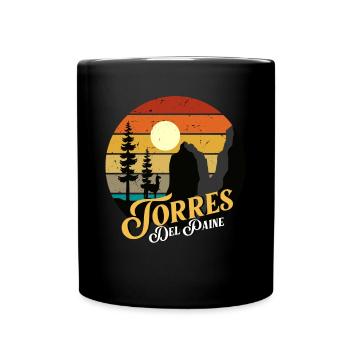 Nationalpark Torres del Paine Patagonien Chile Eis - Full Colour Mug - black - Front