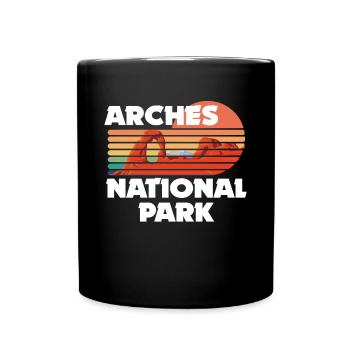 Parc national Souvenir Utah Rocks Nature Hike - Mug uni - noir - Devant