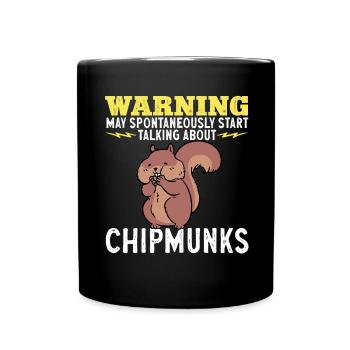 Cadeau de rongeur chipmunk - Mug uni - noir - Devant