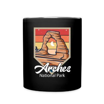 Arches National Park Souvenir Moab Utah Camping - Mug uni - noir - Devant