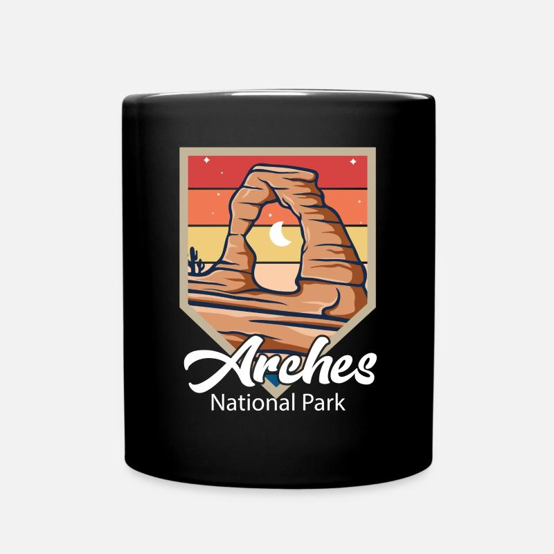 Arches National Park Souvenir Moab Utah Camping - Mug uni - noir