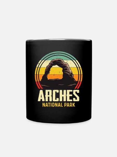 Arches Nationalpark Wandern Utah Canyon Rocks Souv - Tasse einfarbig - Schwarz