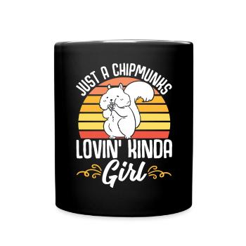 Cadeau de rongeur chipmunk - Mug uni - noir - Devant
