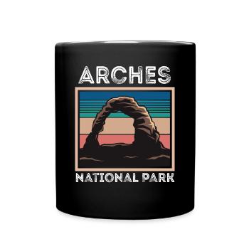 Arches National Park Utah Moab Canyon Mur souvenir - Mug uni - noir - Devant