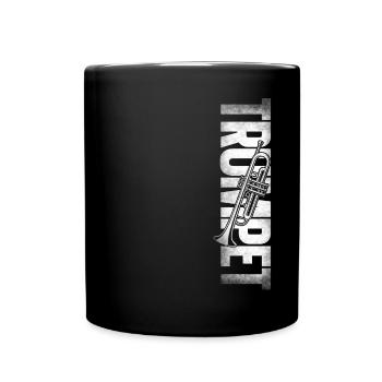 Trumpet Player Vintage Trumpet - Tasse einfarbig - Schwarz - Vorne