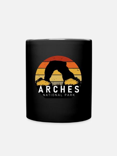 Arches Utah Moab Canyon National Park Randonnée - Mug uni - noir