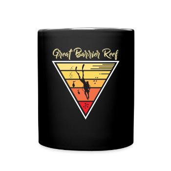 Tauchen Australien Great Barrier Reef Souvenir Tau - Tasse einfarbig - Schwarz - Vorne