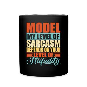 Model Job Saying - Full Colour Mug - black - Front