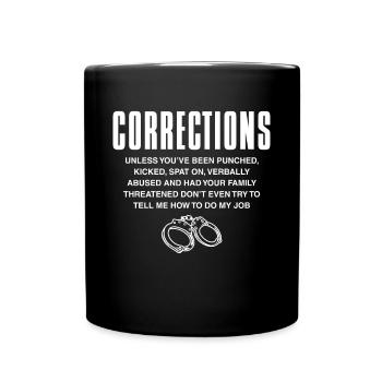 Corrections Chemise Cadeau Définition - Mug uni - noir - Devant