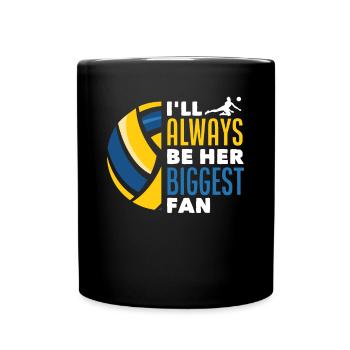 Fun Volleyball Mama Volleyball Papa Cadeau - Mug uni - noir - Devant