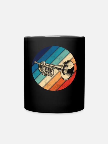 Trompettiste Retro Vintage - Mug uni - noir