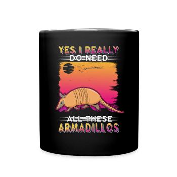 Armadillo Gift Armadillo - Full Colour Mug - black - Front