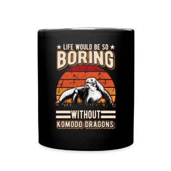 Komodo Dragon Monitor Lizard Gift Komodo Dragon Monitor yano - Full Colour Mug - black - Front