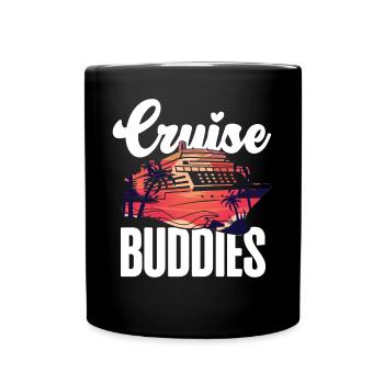 Cruise Ship Vacation Friends Girl - Full Colour Mug - black - Front