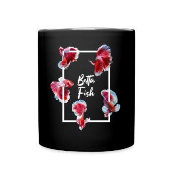 Poisson combattant siamois Betta Fish Aquarium - Mug uni - noir - Devant