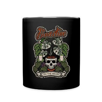 Bioaktiv auf dem Gehirn Reptile Keeper Naturalistic - Tasse einfarbig - Schwarz - Vorne