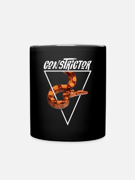 Boa Constrictor Geometrisch - Tasse einfarbig - Schwarz