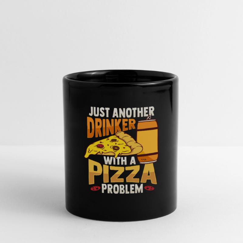 Just another drinker with a pizza problem Design Full Colour Mug