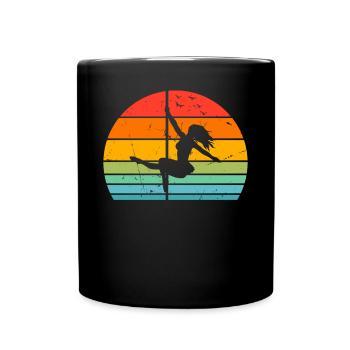 Pole Dance Silhouette Pole Dancing - Pole Dance Gi - Tasse einfarbig - Schwarz - Vorne