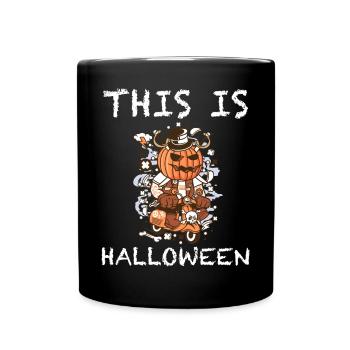 This is Halloween | Scooter, pumpkin, funny pictures - Full Colour Mug - black - Front