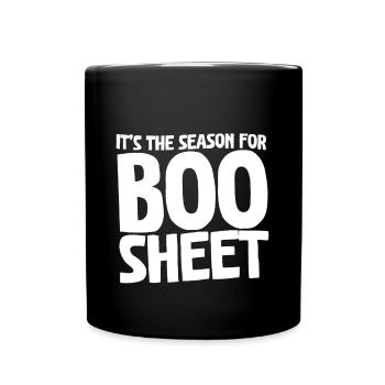It's The Season For Boo Sheet - Tasse einfarbig - Schwarz - Vorne