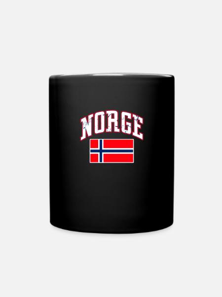 Norwegen - Tasse einfarbig - Schwarz